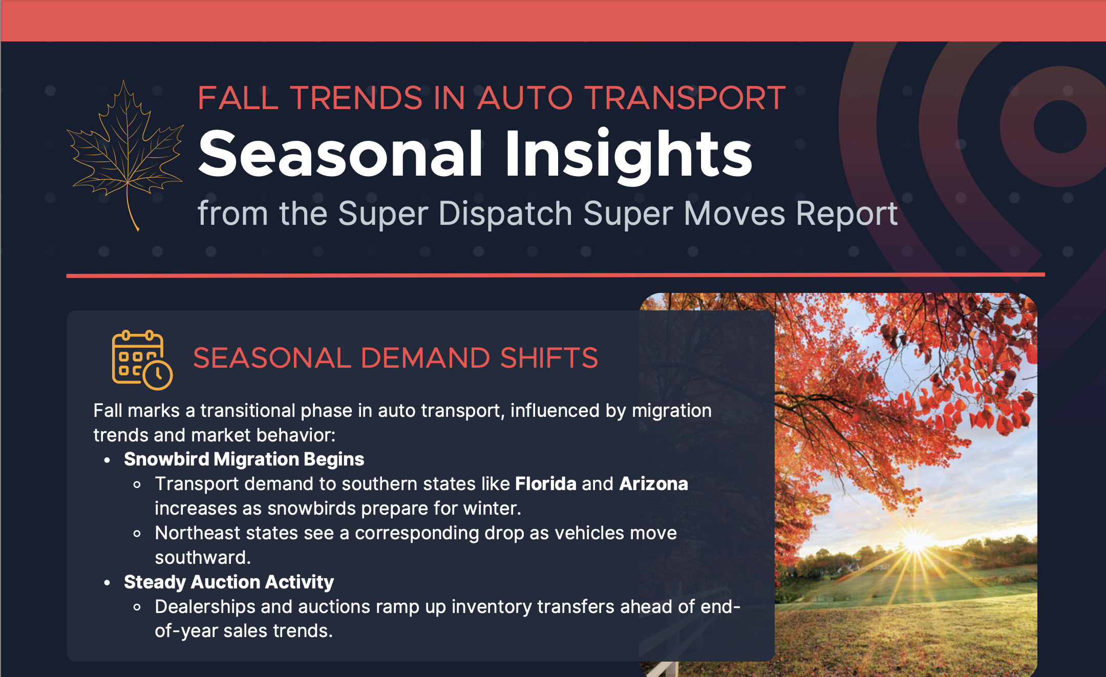 Key insights into increased fall demand and auto inventory